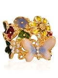 GUESS Multi Flower Ring Size 8