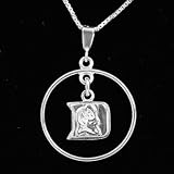 Dayna U Duke Blue Devils Sterling Silver Open Drop Necklace