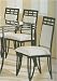 Kitchen & Housewares : Set of 2 Matrix Style Sandy Black Metal Dining Chairs