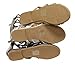 Bella Marie Glad-1K Kids Gladiator Buckled Ankle Strap Zip Closure Knee PU Sandal Boots