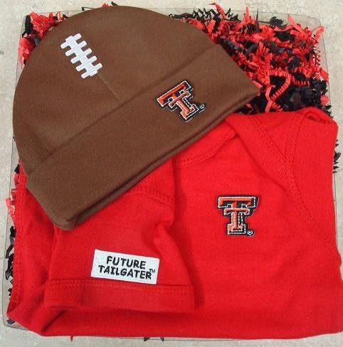 Future Tailgater Texas Tech Red Raiders Baby Onesie and Cap Set