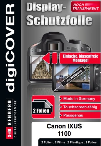 digiCOVER Displayschutzfolie passgenau f&uuml;r Canon Digital IXUS 1100 HS Preisvergleich