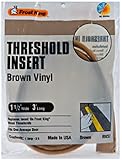Thermwell 36" Brown Vinyl Threshold Insert RV37