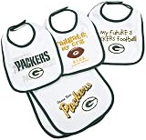 NFL Infant/Toddler Boys' 4-Piece Bib and Burp Set (Team Color, One Size)