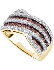 1.52CTW COGNAC DIAMOND FASHION BAND