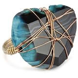 Vanessa Mooney Shelby Zebra Agate Wire-Wrapped