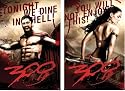 Lot of 2 300 Movie Posters (Leonidas, Gorgo) Movie Poster Prints - 24" X 36" each