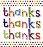 Pack of 8 Contemporary Thank You Cards - Thanks