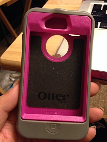 Peony Pink/Gunmetal Grey - New OtterBox Defender Series Hybrid Case and Holster Retail Packaging For iPhone 4 4S 4G 4GS