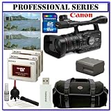 Canon XH-A1S 3CCD HDV High Definition Professional Camcorder with 20x HD Video Zoom Lens III + Willoughby's 16GB SDHC Professional Traveler Package