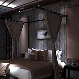 DIY のりなし 木目調壁紙 おしゃれ インテリア デコレーション リフォーム (ダークブラウン)