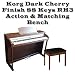 51hFR1id8ML. SL75  Korg C520DC Grand Piano Dark Cherry Finish 88 Keys 40 Sounds RH3 Action With Matching Bench