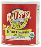 Earths Best Organic Infant Formula with Iron, DHA & ARA,  23.2 Ounce Canisters (Pack of 4)
