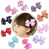 ヘアクリップ 　ベビーヘアクリップ　ヘアアクセサリー カラフル10点セット ヘアピン　前髪クリップ　髪留め　髪飾り　 可愛い　キュート 王冠　リボン　フラワー　ベビー 　お宮参り　誕生日飾り　プレゼン