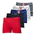 Men's Lines Nylon Stretchable Boxer Underwear 5-Pcs Set, One Size, Asst