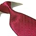 Towergem Extra Long Fashion Tie XL Mens Woven Jacquard Red Solid XL Necktie 63