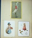 CHRISTMAS NEW YEAR CARDS C1880 VICTORIAN SCRAPBOOK