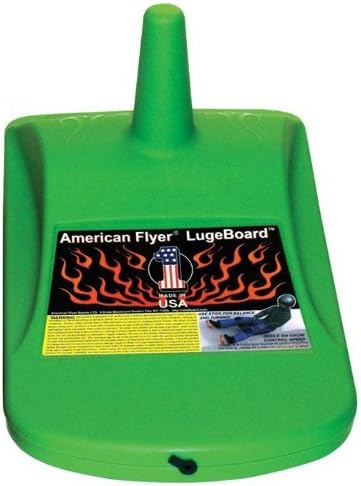 American Flyer Luge Board (Lugeboard) Downhill Winter Sports - Neon Green by American Flyer Sports