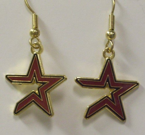MLB Dangling Earrings - Houston Astros Logo
