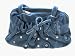 Bewitched Accessories Suede Bag In Teal With Circle Design Detail