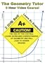 The Geometry Tutor - 9 Hour Course - 2 DVD Set - Learn By Examples!