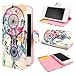 ivencase D44 Painting Art Design PU leather Flip Cover Case for Apple iPhone 5 5S + One 