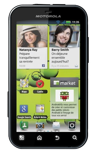 Lecteurs de carte mémoire externes Motorola DEFY+ Smartphone GSM/WCDMA/EDGE/GPRS/HSDPA/ Bluetooth A-GPS Android 2.3 Gingerbread Noir graphite RECOMMENDED TODAY