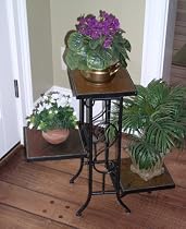 4D Concepts 3 - tier Plant Stand with Slate Top
