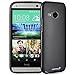 Fosmon DURA-FROST Smooth Durable & Flexible Slim Fit TPU Case Cover for HTC One Remix (HTC One Mini 2) (Black)