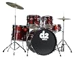 dDrum D2 Beginner 5 Piece Drum Set Blood Red