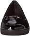 FitFlop Women's Patent Superballerina Ballet Flat, All Black, 9 M US