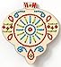 Bucilla Wood Stitchable Shapes Kit, 3 by 3-Inch, Scalloped Ornament
