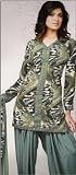 Blue Faux Crepe Party Wear Salwar Kameez Unstitched Dress Material