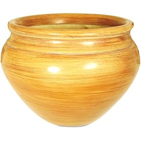 Nu-Dell T4063 Pots for Nu-Dell Artifical Trees, Ash Finish