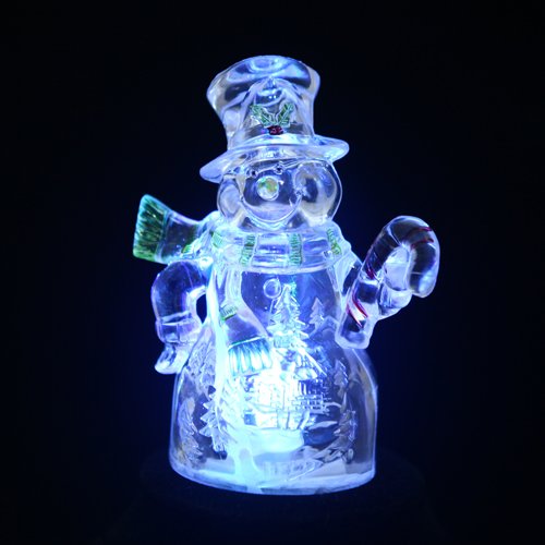 HDE Festive Multi Color LED Light Up Christmas Xmas Trees Holiday Hanging Ornament (Top Hat Snowman) HDE Festive Multi Color LED Light Up Christmas Xmas Trees Holiday Hanging Ornament (Top Hat Snowman)