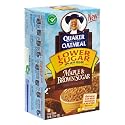 Quaker Instant Oatmeal Maple Brown Sugar, Lower Sugar, 11.9-Ounce Boxes (Pack of 6)