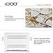 iDOO Plastic Hard Case ONLY for MacBook Air 11 inch (Model: A1370 and A1465) - White & Gold Marble