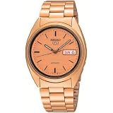 Seiko Men's SNXL72 Seiko 5 Automatic Rose-Tone Stainless-Steel Bracelet Watch