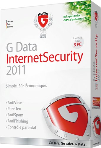 G Data InternetSecurity 2011 (3 postes, 1an)
