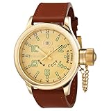 Invicta Men's 7110 Signature Collection Russian Diver 18k Gold-Plated GMT Watch