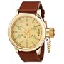 Invicta Men's 7110 Signature Collection Russian Diver 18k Gold-Plated GMT Watch