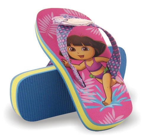 Dora the Explorer and Boots Toddler Girls Flip Flops / Sandals