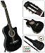 New Black Cutaway Acoustic Guitar W/ Accessories Combo Kit Beginners