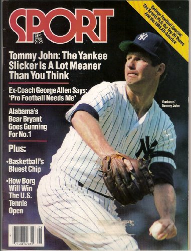 Tommy John (Sport Magazine) (September 1980) (New York Yankees) (George Allen) (Bear Bryant)