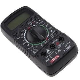 AC DC Meter Ohm VOLT Multimeter Tester with LCD Display ( 600V Max AC/DC Voltage Range, 200 Ohm-2000K Ohm Range)