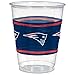 New England Patriots Plastic Cups - 16 oz. (25 Count) - Durable & Reusable, Perfect for Tailgates & Parties