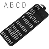 27 Piece Uppercase Gothic Font Alphabet Metal Punch Set - 6mm Characters