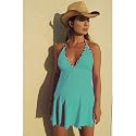 Nicole Maternity Womens Turquoise Zebra Trim Bikini Swimsuit S-3XL