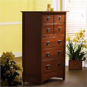 Mission Oak Chest of Drawers by SHOPZEUS
