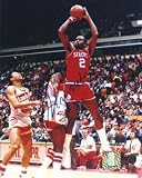 Moses Malone Autographed Philadelphia 76ers 8x10 Photo